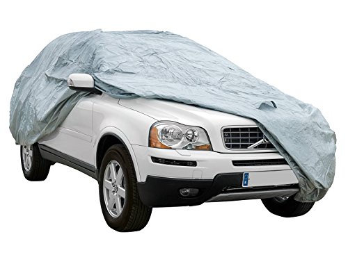 Cover+ Funda Exterior Premium para Volvo XC90, Impermeable, Doble Capa sintética y de Finas trazas de algodón por el Interior, Transpirable para Evitar la condensación en el Parabrisas.
