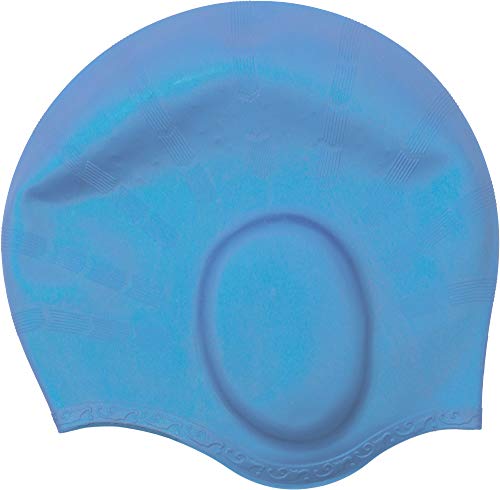 Cressi Silicone Ear Cap Gorro de Baño, Azul Claro, Uni