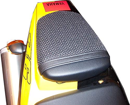 Cubierta TRIBOSEAT para Asiento Antideslizante Accesorio Personalizado Negro Compatible con Yamaha YZF R6 (2003-2005)