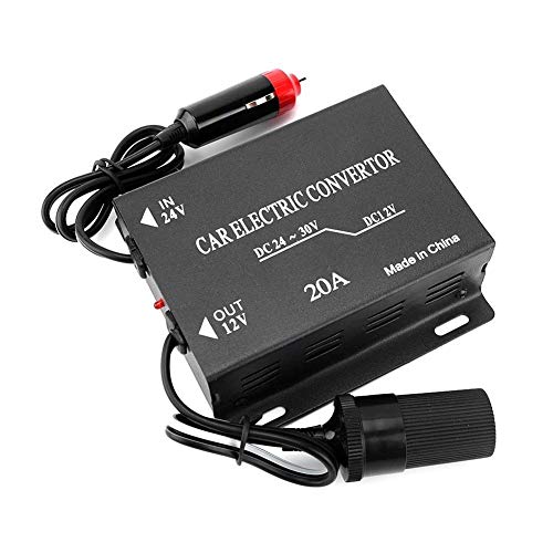 De Bajada Fuente de alimentación, 20A de Suministro de energía de Coche convertidor Transformador Reductor de 24 V a 12 V Tipo de mechero De Bajada Fuente de alimentación, 20A de Suministro de energía de Coche convertidor Transformador Reductor de 24 V a 12 V Tipo de mechero