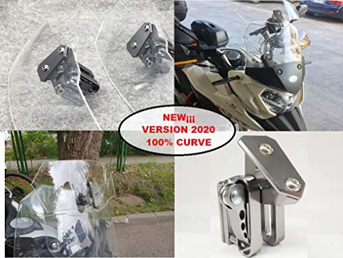 Deflector de Aire Universal. Curvo y Regulable. para Cúpula ((Moto y Scooter)). NO DISTORSIONA LA VISIÓN Deflector de Aire Universal. Curvo y Regulable. para Cúpula ((Moto y Scooter)). NO DISTORSIONA LA VISIÓN