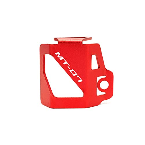 Depósito Líquido Delantero Protector de la Cubierta del depósito de líquido Trasero de la Motocicleta para Ya-ma-ha mt07 FJ-07 MT 07 2014-2019 2020 2021 (Color : Rojo)