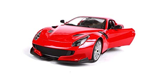 DSWS Aleación presión fundición Coche Modelo Kit 1:24 para Ferrari F12 TDF Coche Deportivo Simulación de Simulación Modelo de Aleación Modelo COLECCIÓN DE ADULTURA NIÑOS Regalo de cumpleaños