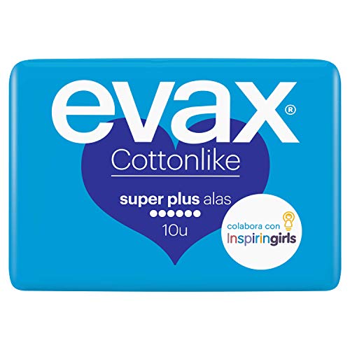 Evax Cottonlike super plus - Compresas con alas, 10 unidades Evax Cottonlike super plus - Compresas con alas, 10 unidades