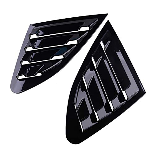 Fangaichen 1 par de ABS Black Side Window Louver Shutter Cover Fit para Chevrolet Malibu XL 2016 2017 2018 2019 2019 2020 para la Pieza de Repuesto automático