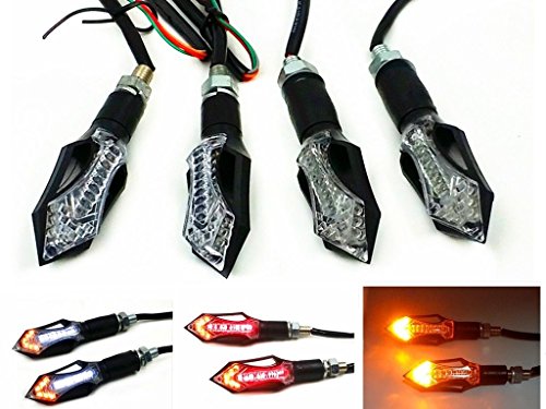 Faro delantero y trasero para motocicleta, intermitente LED para FZ8 YZF R6 Street Naked Bike Dual Sport Custom Faro delantero y trasero para motocicleta, intermitente LED para FZ8 YZF R6 Street Naked Bike Dual Sport Custom