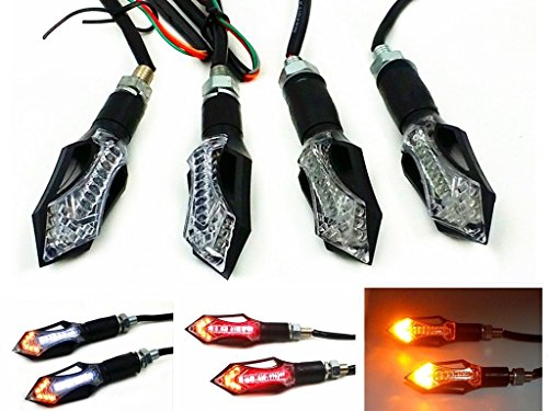 Faro delantero y trasero para motocicleta, intermitente LED para FZ8 YZF R6 Street Naked Bike Dual Sport Custom