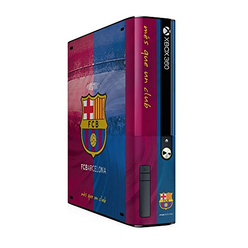 FCB FC Barcelona - -Pegatina oficial para consola xbox 360 E GO (Talla Ãšnica) (Azul/Burdeos)