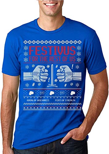 Festivus para el Resto de Nosotros | Camiseta gráfica Ugly Christmas Sweater tee 5XL para Hombre