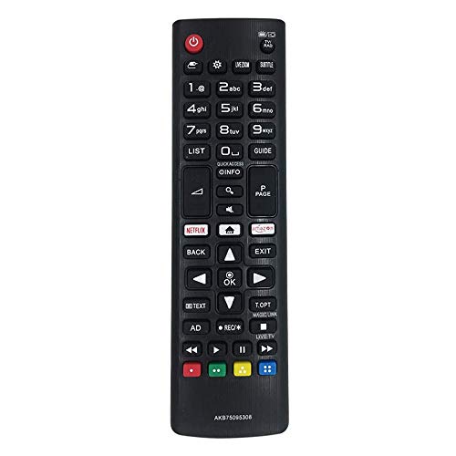 FireRune Nuevo Control Remoto Universal de Repuesto AKB75095308 AKB75095307 para LG TV / 3D Smart TV con el botón Amazon Netflix - No Requiere configuración Control Remoto Universal FireRune Nuevo Control Remoto Universal de Repuesto AKB75095308 AKB75095307 para LG TV / 3D Smart TV con el botón Amazon Netflix - No Requiere configuración Control Remoto Universal