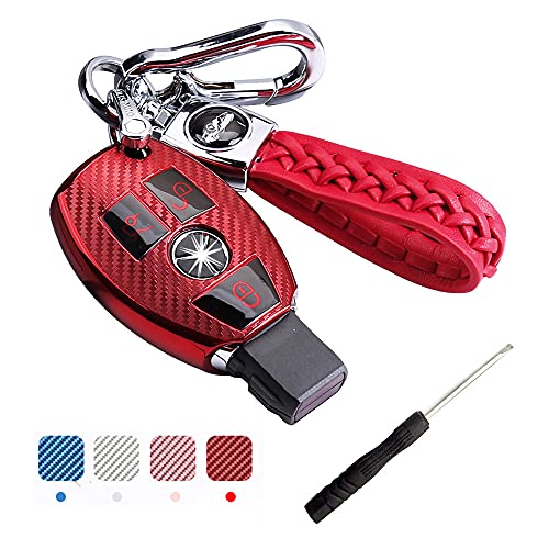 Funda para llave de coche con mando a distancia para Mercedes Benz A B C E S CLK AMG Clase C180 W164 W245 W209 W204 Carcasa de llave con llavero suave TPU Funda protectora de 3 botones Funda para llave de coche con mando a distancia para Mercedes Benz A B C E S CLK AMG Clase C180 W164 W245 W209 W204 Carcasa de llave con llavero suave TPU Funda protectora de 3 botones