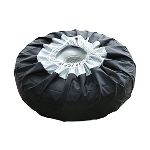 Fundas de rueda de repuesto, universales de 13 a 19 pulgadas, para neumáticos de repuesto de coche, color negro, a prueba de polvo, bolsas de almacenamiento para ruedas (1 unidad)