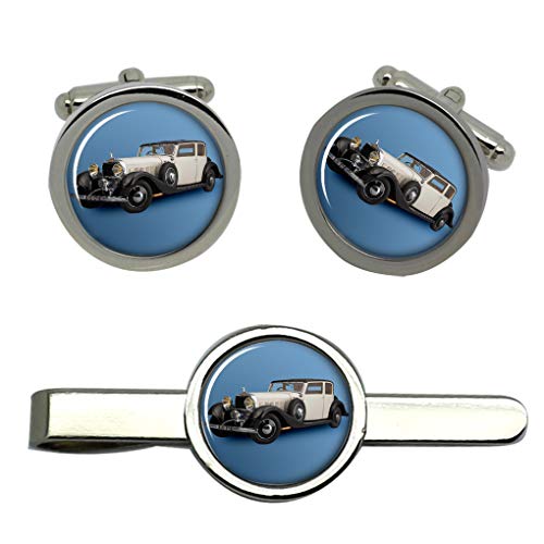 Giftshop UK Hispano Suiza J12 Coche Gemelos y Corbata Clip Set