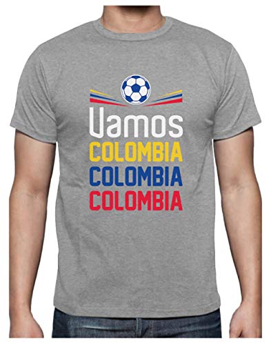 Green Turtle T-Shirts Camiseta para Hombre - Vamos Colombia! Apoya a la Selección Colombia en la Copa América!! Small Gris