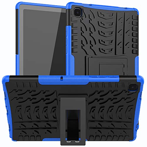 HoYiXi Funda para Samsung Galaxy Tab A7 10.4-Inch 2020 Anti-Drop Estuche de Tableta Cubierta de Doble Protectora con Soporte Funcion Cover Case para Samsung Galaxy Tab A7 10.4 2020 T500/T505 - Azul