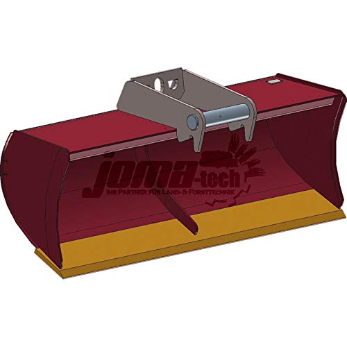 Joma-Tech - Cuchara para cavar (ultraligera, HARDOX 450, ancho de corte de 800 mm hasta 1200 mm, con soporte para excavadora Lehnhoff MS03, 1000 mm de ancho), color negro