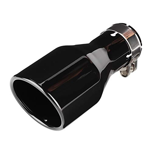 KSTE Modificación de Coche Universal de 54 mm de Entrada-Salida 89 mm Bisel de Escape Tubos de Cola de Cola Trasera de la Garganta