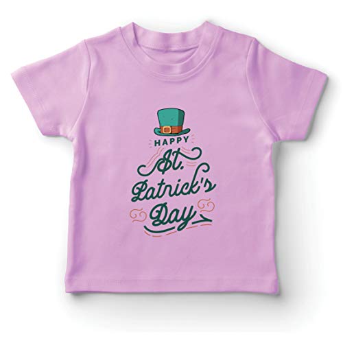 lepni.me Camiseta para Niño/Niña Feliz día de San Patricio Duende irlandés Divertido Lleva (3-4 Years Rosado Multicolor)