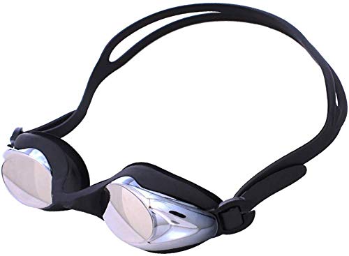LFDHSF Hombres y Mujeres Gafas antiniebla HD Impermeable Antideslumbrante Adulto Caja Grande Gafas de natación Espejo Cromado