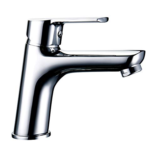 LLAVISAN L152374 - Grifo monomando para lavabo de la serie SIO, latón de alta calidad, cromo con brillo LLAVISAN L152374 - Grifo monomando para lavabo de la serie SIO, latón de alta calidad, cromo con brillo