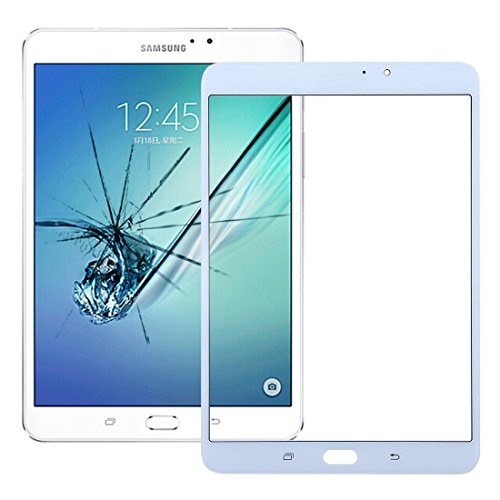 MEIHE-Parts Repuestos Nuevo para Samsung Galaxy Tab S2 8.0 / T713 Pantalla Frontal Lente de Vidrio Exterior Reparacion de telefono Roto. (Color : Blanco)