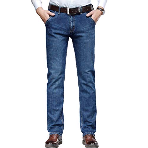 Mens Stretch Slim Fit Flex Jeans Pantalones Denim Washed Cotton Straight Double Pocket Authentics Classic Basic Regular Fit Pantalones 38
