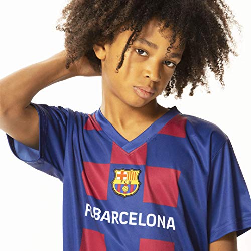 Messi 2020 Barcelona - Conjunto oficial del equipo 2019 2020 en blíster camiseta + pantalón corto Barcelona 10 niño (4 años)