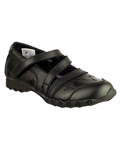 Mirak Womens Tessa School Shoe Black Size UK 12 EU 31