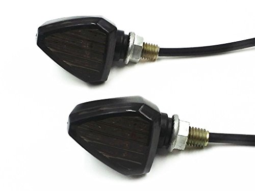 Motocicleta triángulo LED Gire señal Indicador Blinker para calle Dual Sport Bike MX Custom Motocicleta triángulo LED Gire señal Indicador Blinker para calle Dual Sport Bike MX Custom