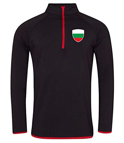Nation Sudadera Bulgaria deportiva transpirable con protección UV JC-GO SC-R Negro S