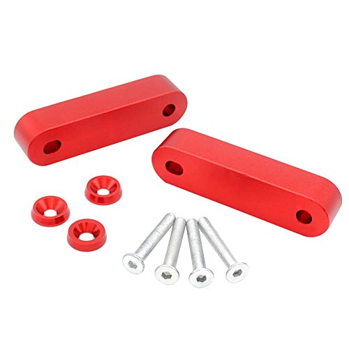 ORETG45 Anodizado Capucha Espaciador Rojo 3/4" Reemplazo para Hon-da Ci-vic CRX Del Sol A-cura Integra