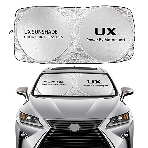 Parasol Coche Windshield Sun Sunde cubierta compatible con Lexus Es RX NX CT200H FSPORT LS UX LX GS GX es Accesorios de Auto UV Protector de visera solar Cortina de malla para coche ( Color : For UX )