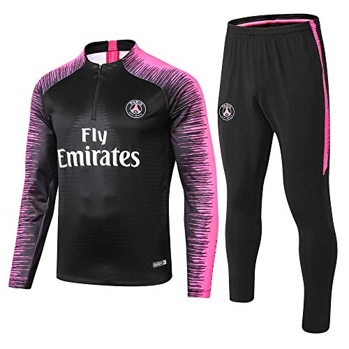 Paris Black Camiseta de Manga Larga Ropa de fútbol Primavera y otoño Apariencia Adultos Sudaderas Trajes de Entrenamiento, L Paris Black Camiseta de Manga Larga Ropa de fútbol Primavera y otoño Apariencia Adultos Sudaderas Trajes de Entrenamiento, L