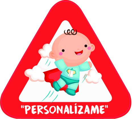 Pegatina Bebé a Bordo personalizable. Adhesivo vinilo para coche o moto. Sticker 15 x 13'7 cm. Pegatina Bebé a Bordo personalizable. Adhesivo vinilo para coche o moto. Sticker 15 x 13'7 cm.