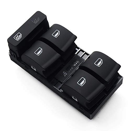 Perilla del botón del Interruptor Ventana Controlador Master Power conmutador de Consola/for Audi A4 S4 B6 B7 RS4 Seat Exeo 8E0959851 (Color : Black) Perilla del botón del Interruptor Ventana Controlador Master Power conmutador de Consola/for Audi A4 S4 B6 B7 RS4 Seat Exeo 8E0959851 (Color : Black)