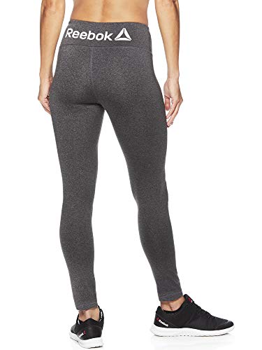 Reebok Pantalones de compresión de alto rendimiento para mujer - REW182LE26011, Leggings, XS, Marca Heather.