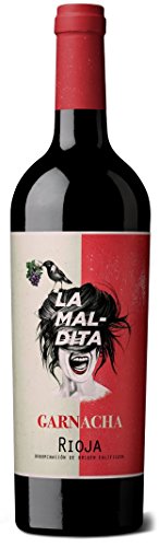 Rioja tinto"LA MALDITA" GARNACHA calificado como mejor vino joven calidad precio.(varios pack) 75cl. Envío GRATIS 24h. (pack 2 unidades)