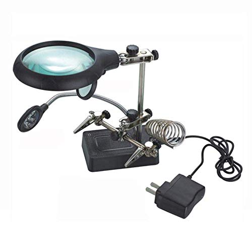 RUXMY Lupa, Lupa de Escritorio GFRYY Iluminación con luz LED Tipo de Soporte Auxiliar Lupa multifunción Lámpara de Aumento de Escritorio/A RUXMY Lupa, Lupa de Escritorio GFRYY Iluminación con luz LED Tipo de Soporte Auxiliar Lupa multifunción Lámpara de Aumento de Escritorio/A