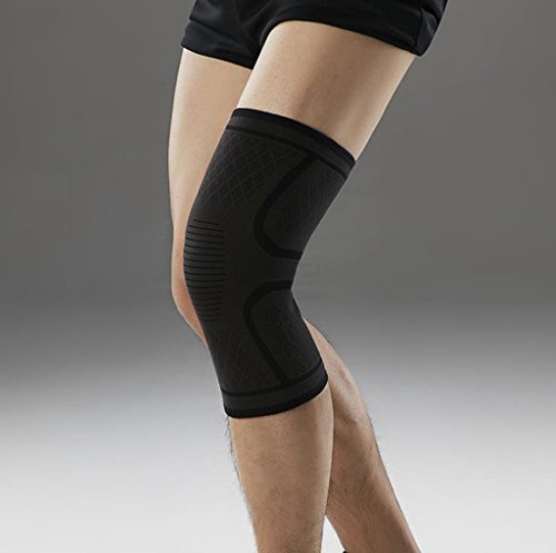 Rventric Antideslizante Sports Knee Support Knee Brace Súper Elástico Transpirable Compression Sleeves (Par) para Correr, Correr, Caminar Y Recuperación,C,M