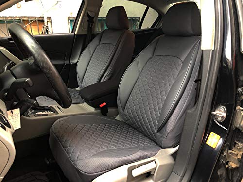 seatcovers by k-maniac Dacia Logan Pick-Up Universal Gris Fundas de Asiento Set Interior Accesorios de Coche V1406063