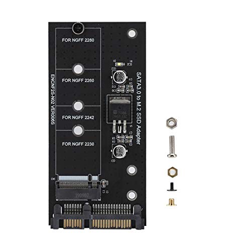 Shipenophy Adaptador Rendimiento Estable Buena compatibilidad SSD a SATA 22PIN Tarjeta Vertical Fácil de Usar Durable Compacto para Placa Base