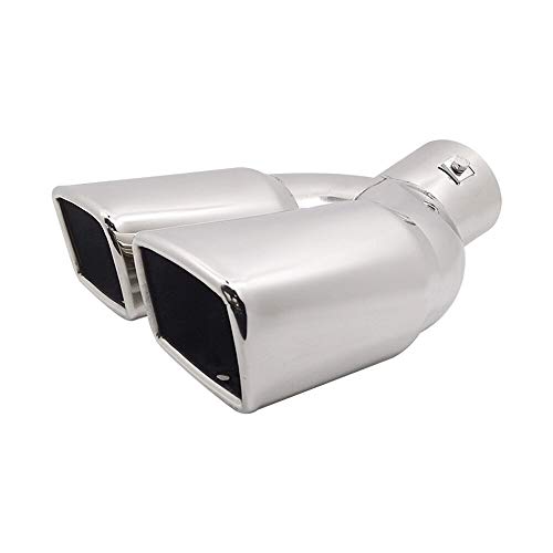 Silenciador de cola de tubo de escape Compatible con Volvo Honda Toyota Fiat Alfa Romeo Vauxhall Dacia escape 76 mm de coches pipa del silenciador Silenciador ajuste del cromo de la cola de coches Tip Silenciador de cola de tubo de escape Compatible con Volvo Honda Toyota Fiat Alfa Romeo Vauxhall Dacia escape 76 mm de coches pipa del silenciador Silenciador ajuste del cromo de la cola de coches Tip