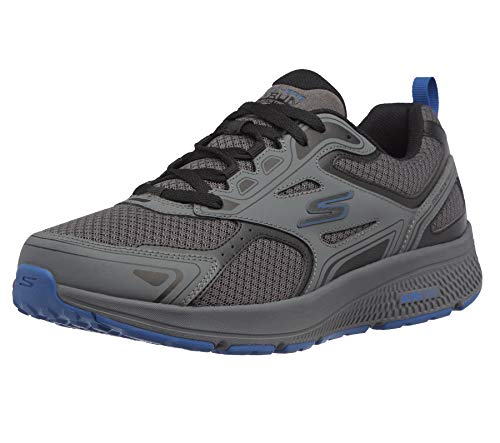 Skechers Zapatillas Go Run de rendimiento constante para correr y caminar para hombre, gris (Carbón de leña, azul), 42.5 EU