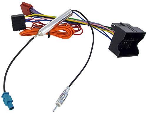 Sound-Way - Adaptador Conector ISO Compatible con Coche Opel con Amplificador de Antena