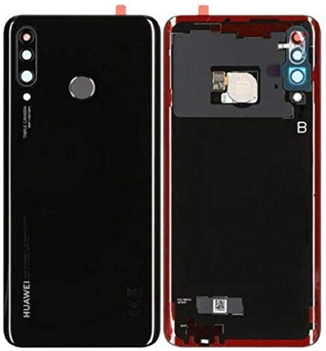 SPES Original Huawei Tapa de la batería, Parte Posterior, Cubierta de la batería para Huawei P30 Lite (New Edition) Negro/Huella Dactilar//lámina Adhesiva SPES Original Huawei Tapa de la batería, Parte Posterior, Cubierta de la batería para Huawei P30 Lite (New Edition) Negro/Huella Dactilar//lámina Adhesiva