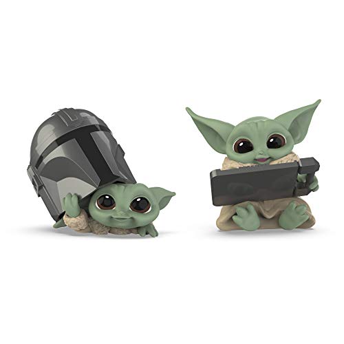 Star Wars The Bounty Collection - Serie 3 - Figuras The Child - Set de 2 Figuras de 5,5 cm - Mirando Dentro del Casco, Tableta Datapad - Edad: 4+