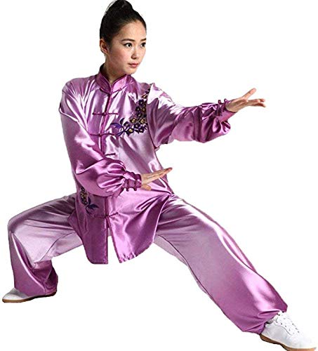 SXFYHXY Traje de Mujer de Uniforme de Tai-Chi - Artes Marciales Chinas Taiji Wushu Wing Chun Shaolin Kung Fu Ropa de Entrenamiento Gradiente Gradiente Conjunto de Manga Larga, BM