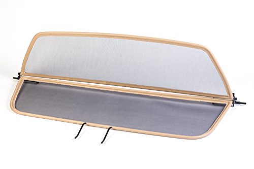 TiefTech Deflector de Viento para BMW Serie 6 F12 Descapotable (2011-2015) - Plegable - con Cierre Rápido - Beige | Deflector de Viento | Deflector de Aire | Parabrisas para descapotable TiefTech Deflector de Viento para BMW Serie 6 F12 Descapotable (2011-2015) - Plegable - con Cierre Rápido - Beige | Deflector de Viento | Deflector de Aire | Parabrisas para descapotable