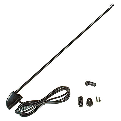 tomzz Audio 1000-050 Holmantenne ukw Am FM 3 telescopios ca. 1,20m Conector Negro DIN ISO para Coche Camiones autobuses campistas autocaravanas vehículos Todoterreno