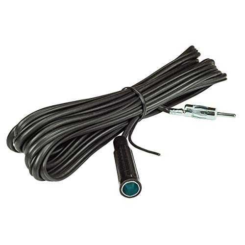 tomzz Audio 1600-007 - Cable alargador para antena de coche (450 cm, con ranura de conmutación, para 12 V, conector DIN macho a DIN hembra)